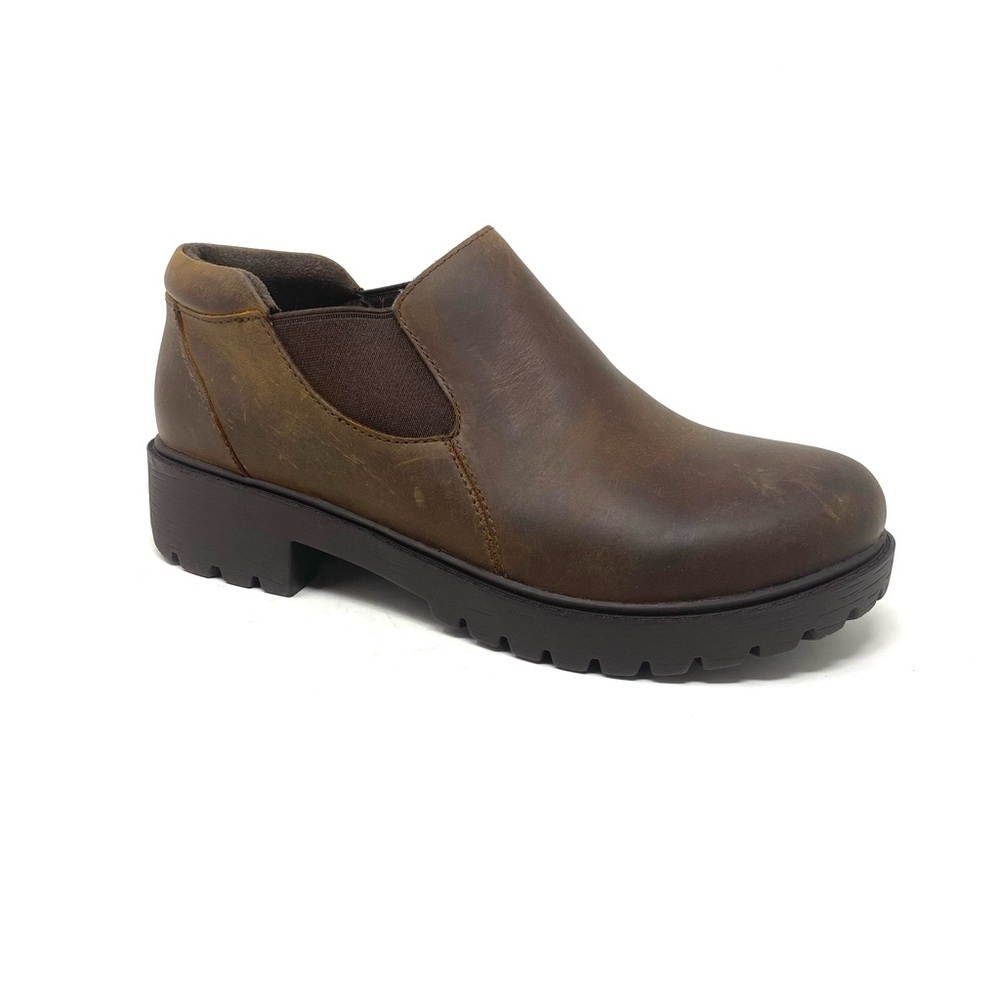 Alegria Ramona Oiled Brown Leather Shootie Slip Resistant Comfort